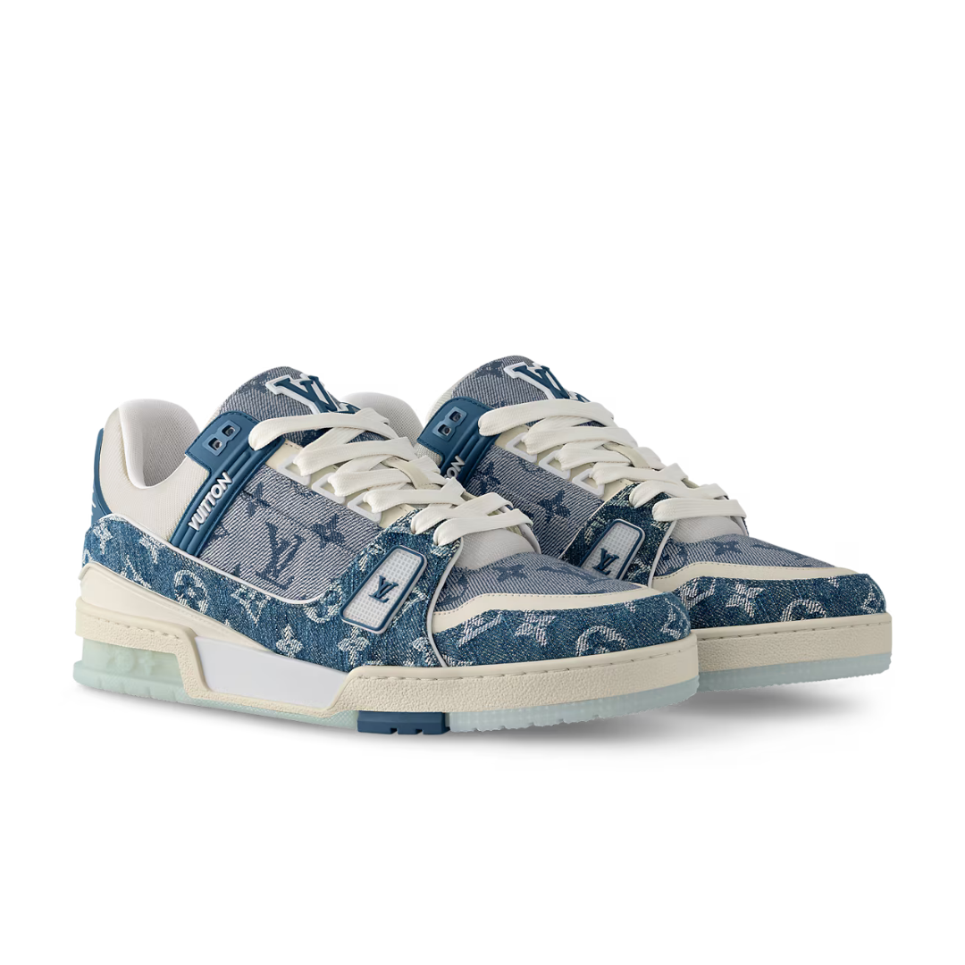 Zapatillas Monogram Denim Blue Trainer Streetwear