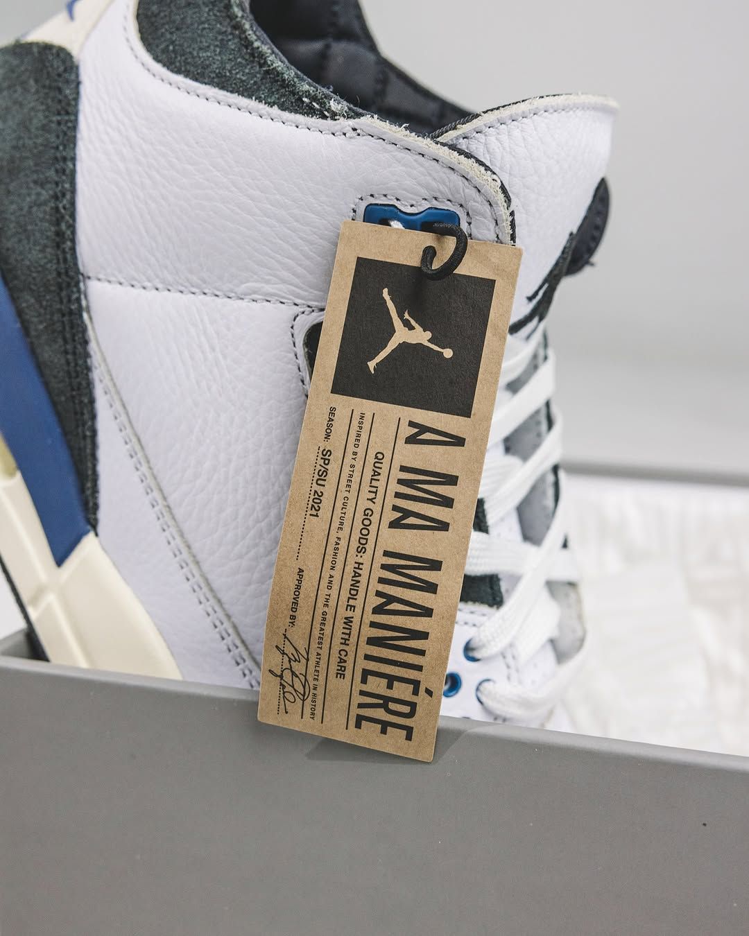 Zapatillas A Ma Maniére x Air Jordan 3 Diffused Blue Streetwear