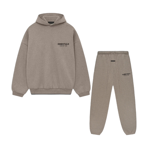 Conjunto Fear of God Essentials FW24 Heather Grey Streetwear