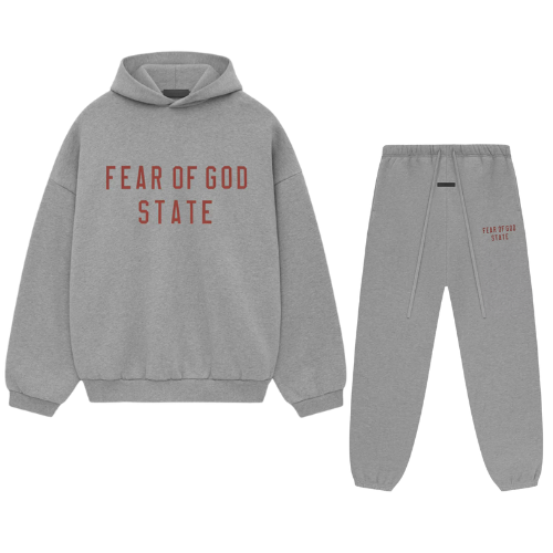 Conjunto Fear of God Essentials FW24 Dark Heather State Streetwear