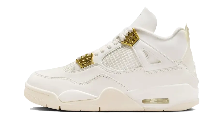 Zapatillas Nike Air Jordan 4 Sail Metallic Gold Streetwear