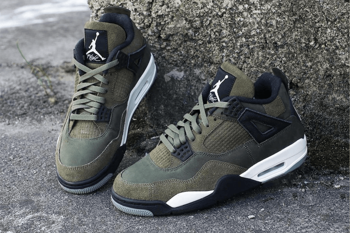 Zapatillas Nike Air Jordan 4 Craft Medium Olive Streetwear